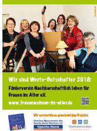Poster: Wir sind Wertebotschafter mit Frauen des Fördervereins