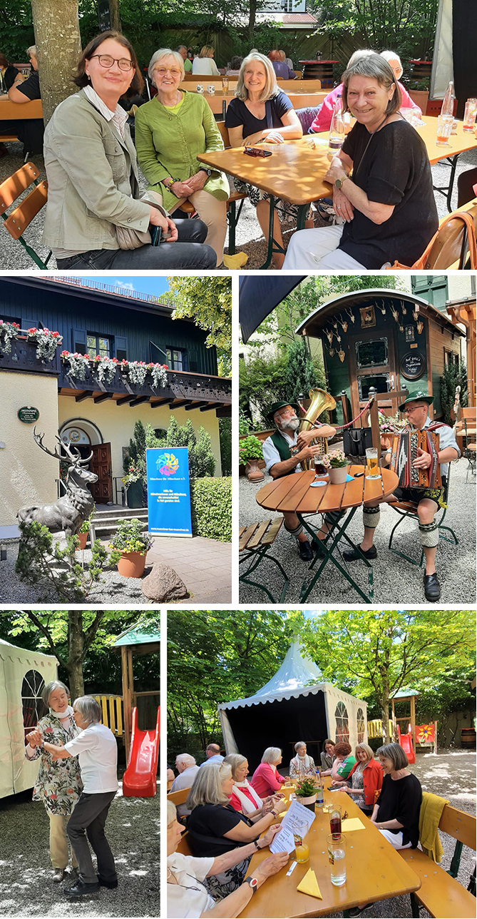 Impressionen vom Jagdschloss Obermenzing: das Haus, die Musiker, die Wohnfrauen