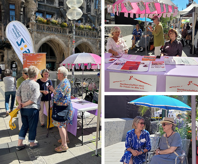 Unsere Vereinsfrauen im Gespräch mit interessierten Frauen