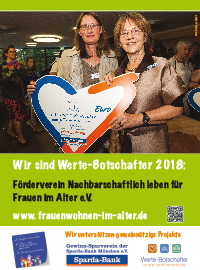 Poster: Wir sind Wertebotschafter mit Frauen des Fördervereins