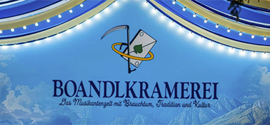 Blick in den Festzelthimmel der Boandlkramerei