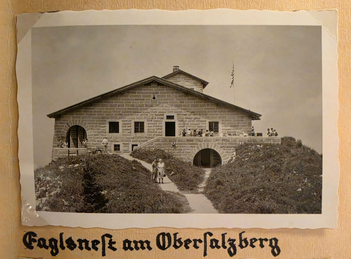 Alte Postkarte vom Eaglesnest am Obersalzberg