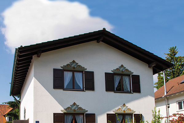 Blick auf das Einfamilienhaus Wohnprojekt 4